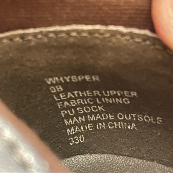 Steve Madden Whysper Leather Nubuck Zip Ankle Boot size 9B - Picture 6 of 8